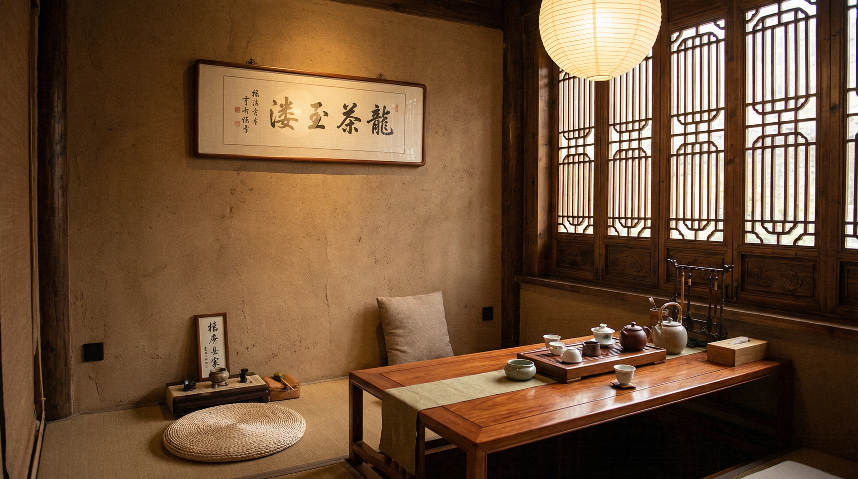 青岛茶会所禅意空间木作工程案例 - 场景图三