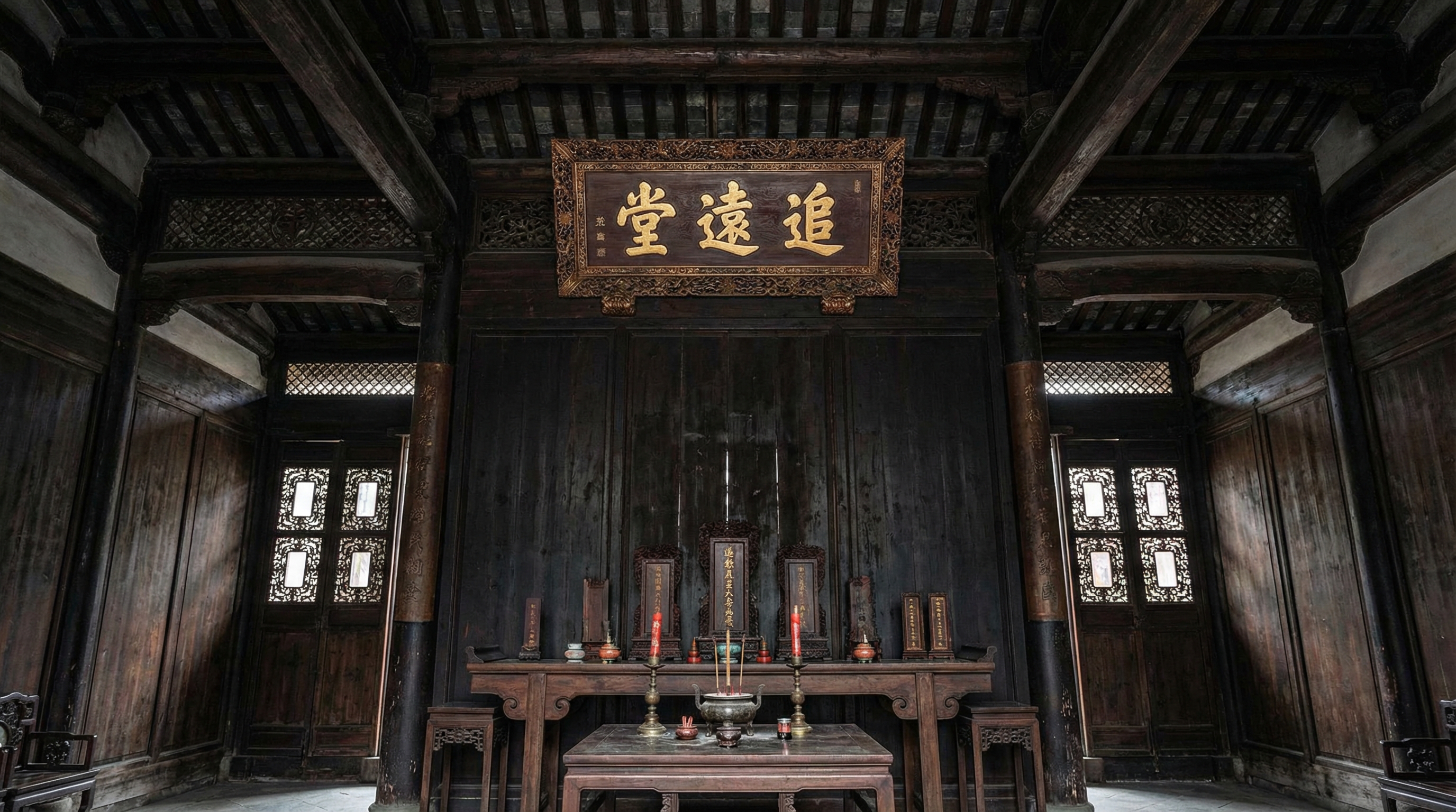 淄博宗祠传统木雕修缮工程案例