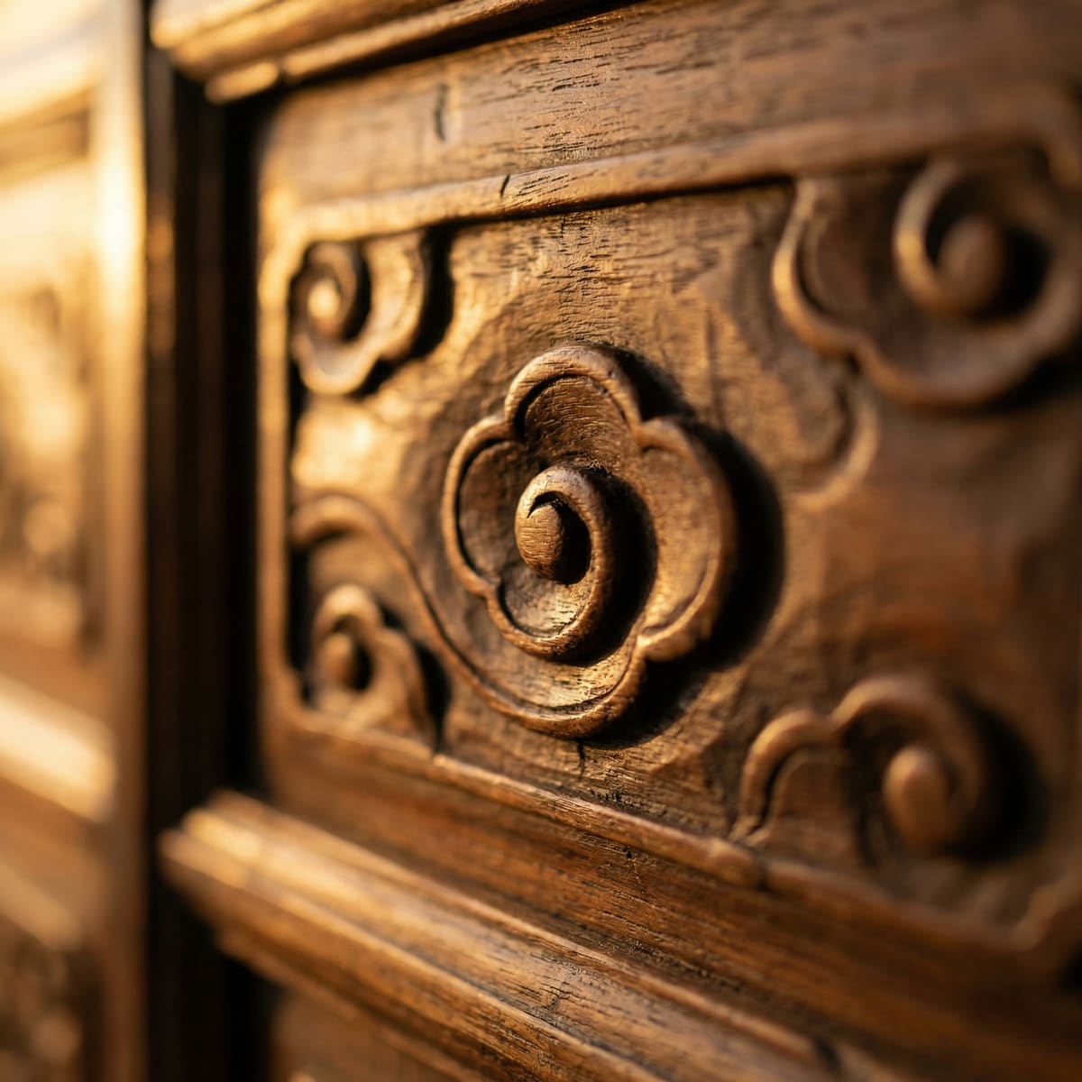 云纹玄关柜 细节图 2